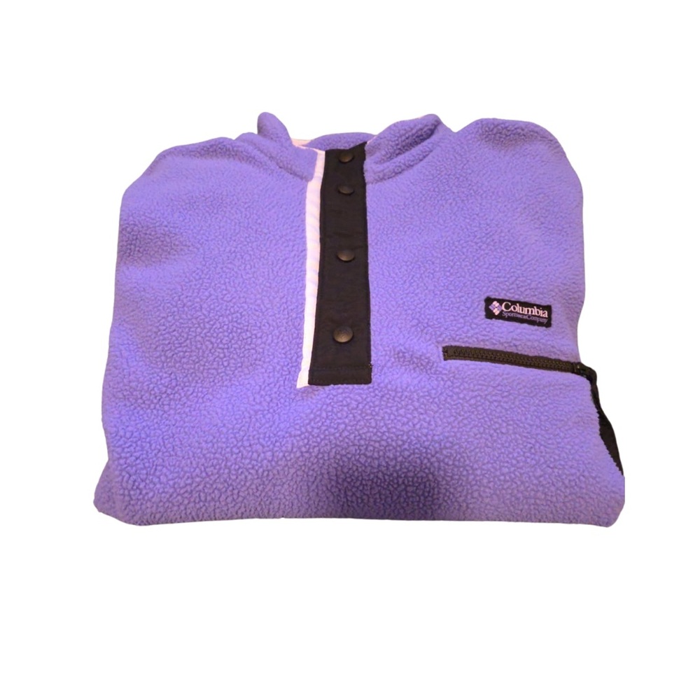 Columbia Vintage Men's Purple Fleece Sweater